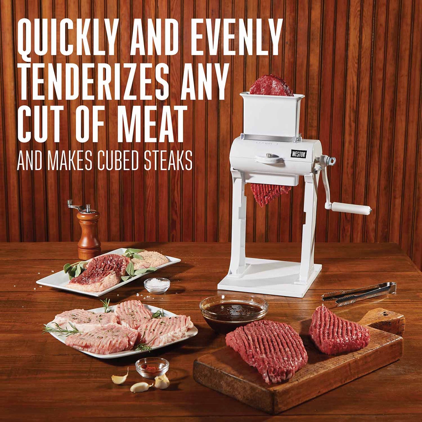MANUAL MEAT CUBER/TENDERIZER