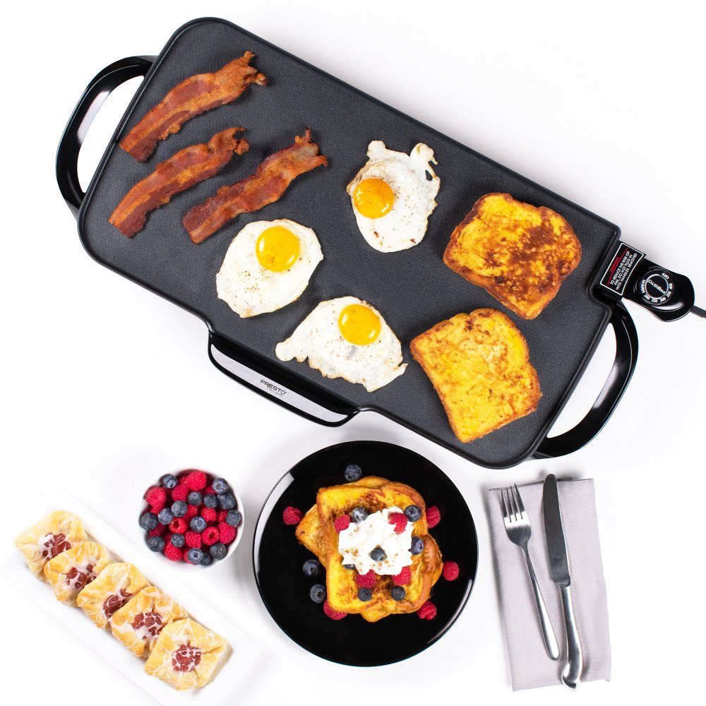 22" Electric Ceramic Griddle w/removable handles