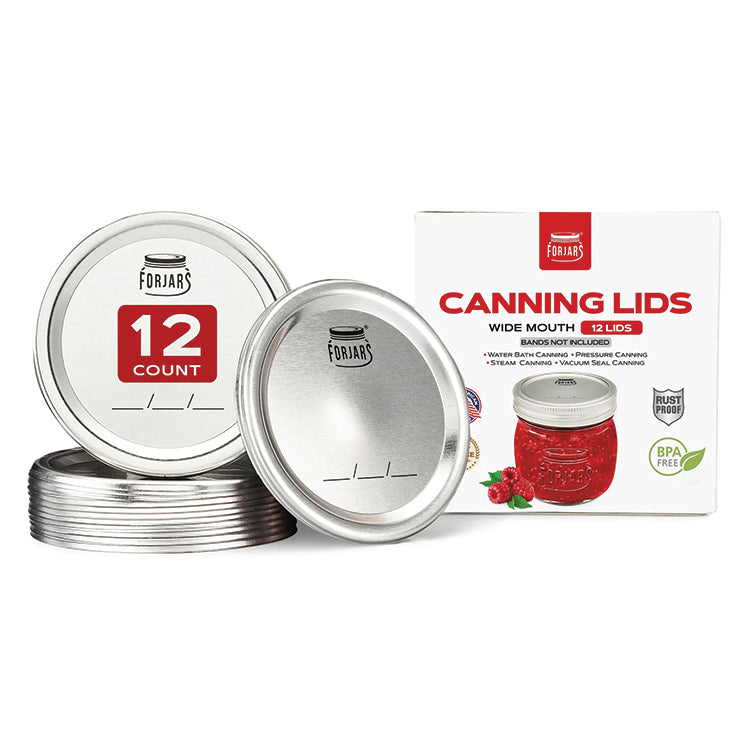 12 CANNING LIDS