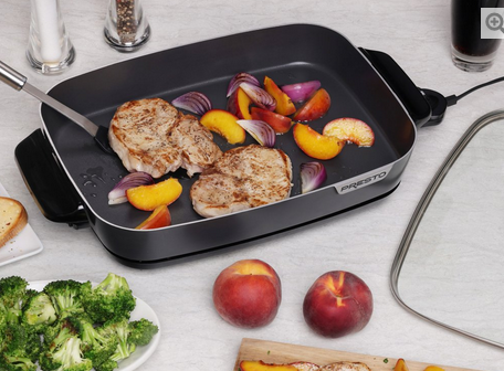 16" Electric Slimline Skillet with Glass Cover