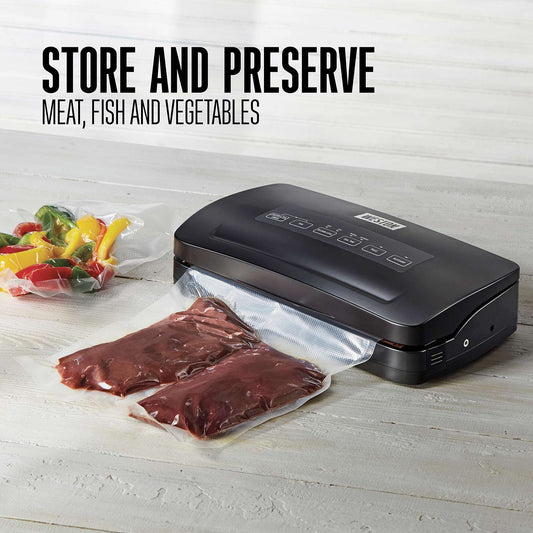 VACUUM SEALER WITH ROLL CUTTER AND STORAGE