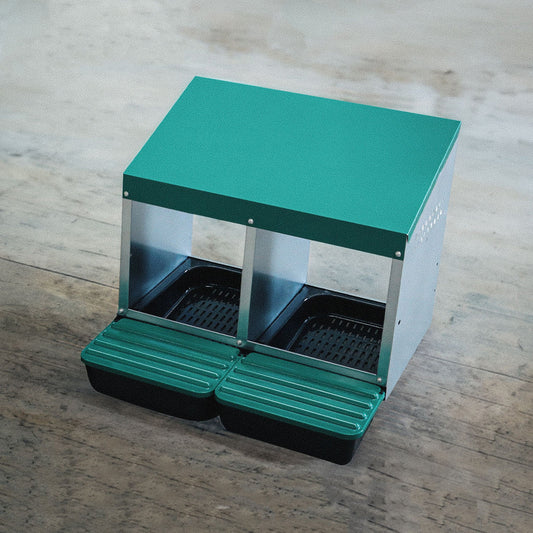 EggHouse Galvanized Nesting Box (Up to 20 Birds)