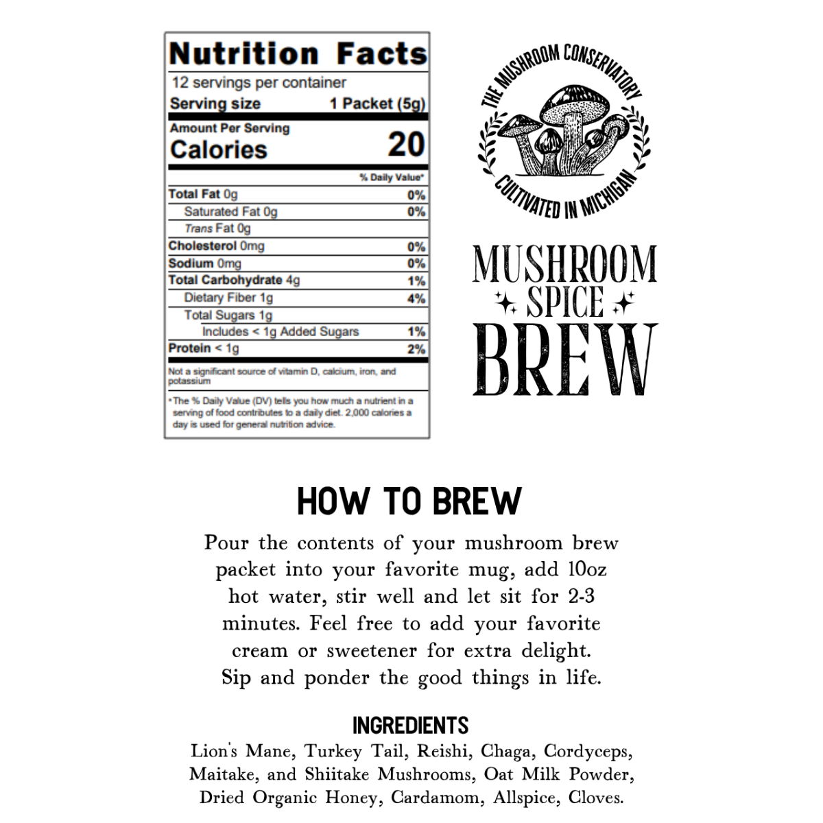 Mushroom Spice Brew - 12 Pack