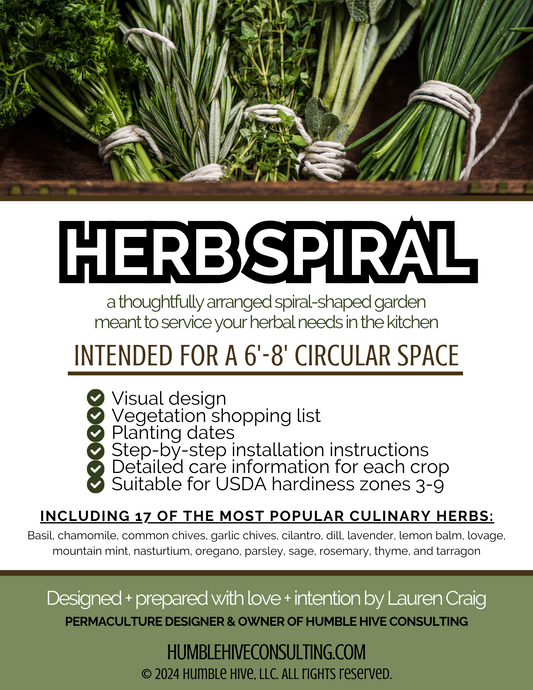 Herb Spiral Garden Design