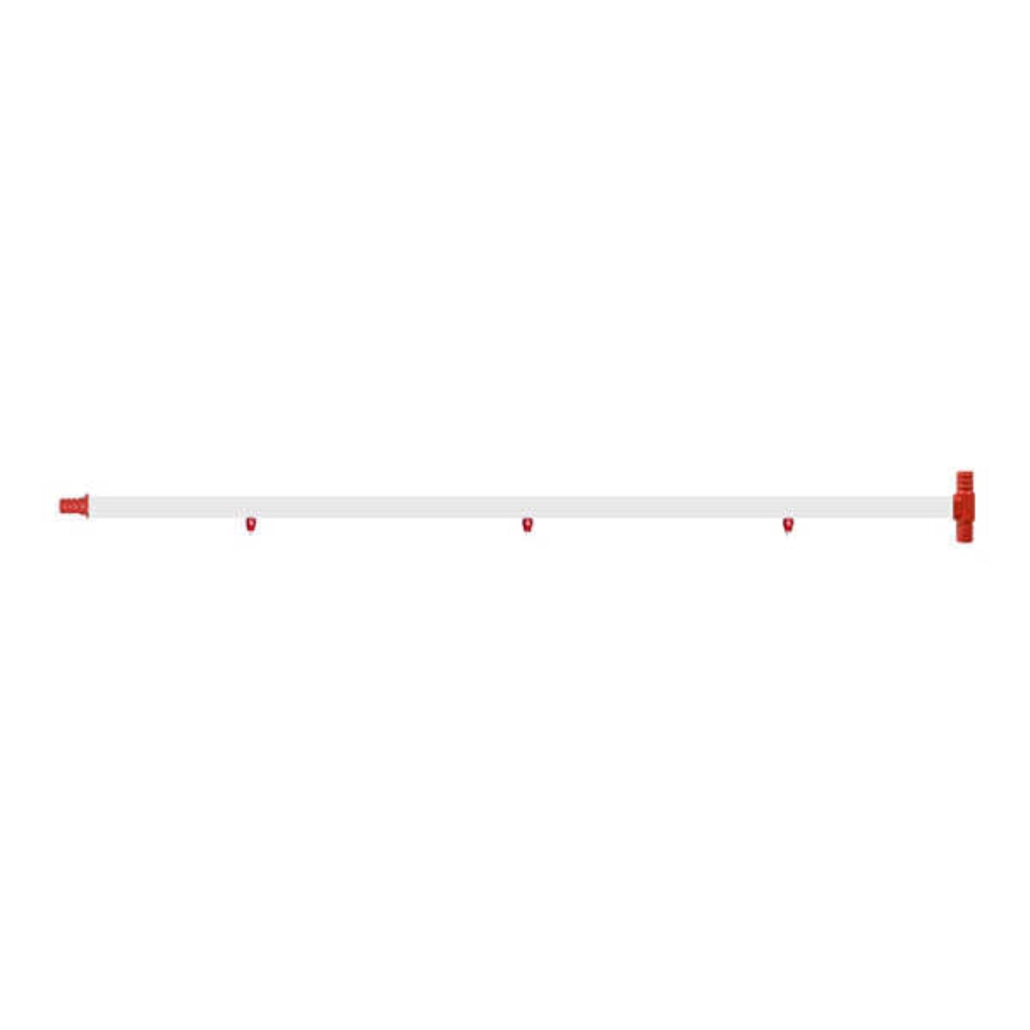 Nipple Water Pipe - 38 inch 3 nipple T-I ending