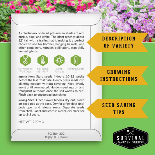 20 Variety Apartment Kit Seed Vault – Non-GMO Heirloom Seeds for Hydroponic & Indoor Small-Space Gardening