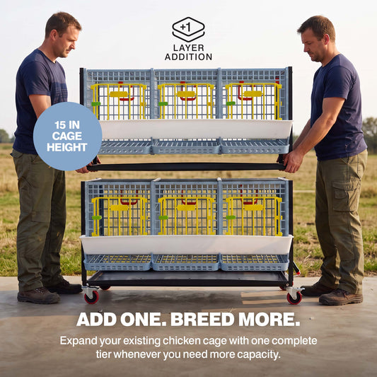 Chicken Cage - H: 15" Layer Addition