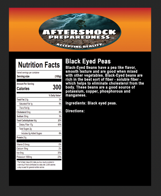 Black Eyed Peas Bucket - 14 Bag