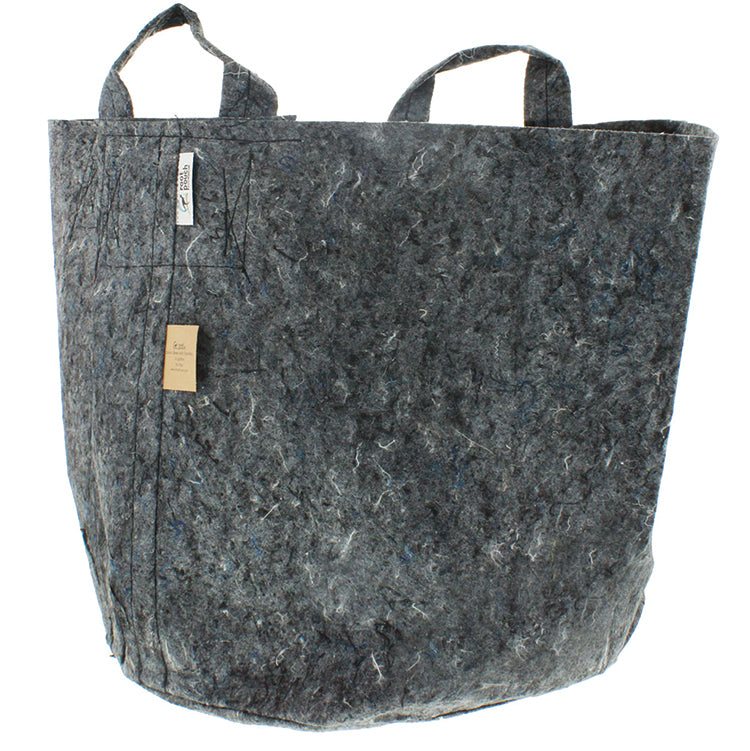GREY FABRIC PLANTER WITH HANDLES - 5 PACK
