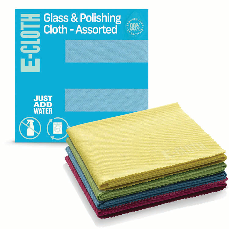 E-CLOTH, GLASS & POLISHING 4-PACK