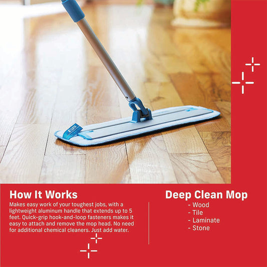 E-Cloth, Deep Clean Mop & Dust Mop Head Set
