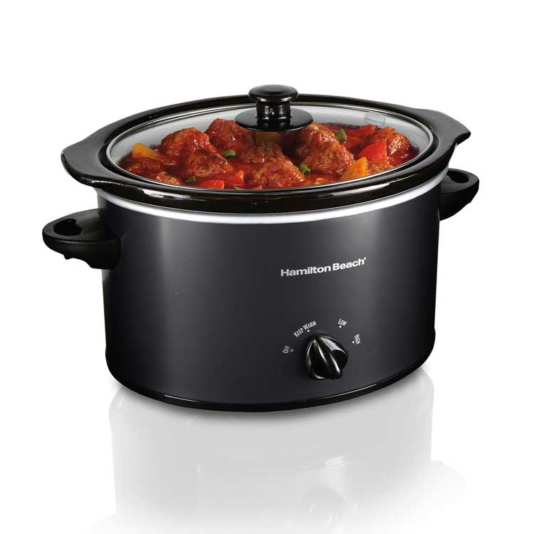 3 Quart Slow Cooker (Matte Black)