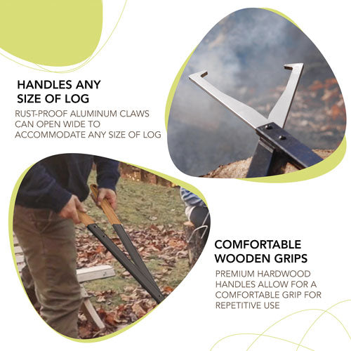 Fire Tong Log Grabber