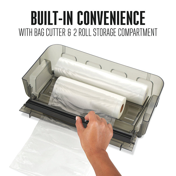 WET & DRY VACUUM SEALER WITH DATE CODE STAMP & STARTER KIT