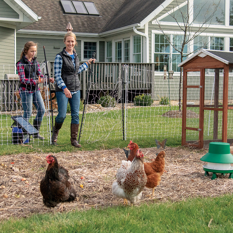 POULTRYNET GATE (4FT X 48'' TALL) BLACK/WHITE