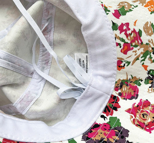 Cotton Sun Hat, Cottage Rose