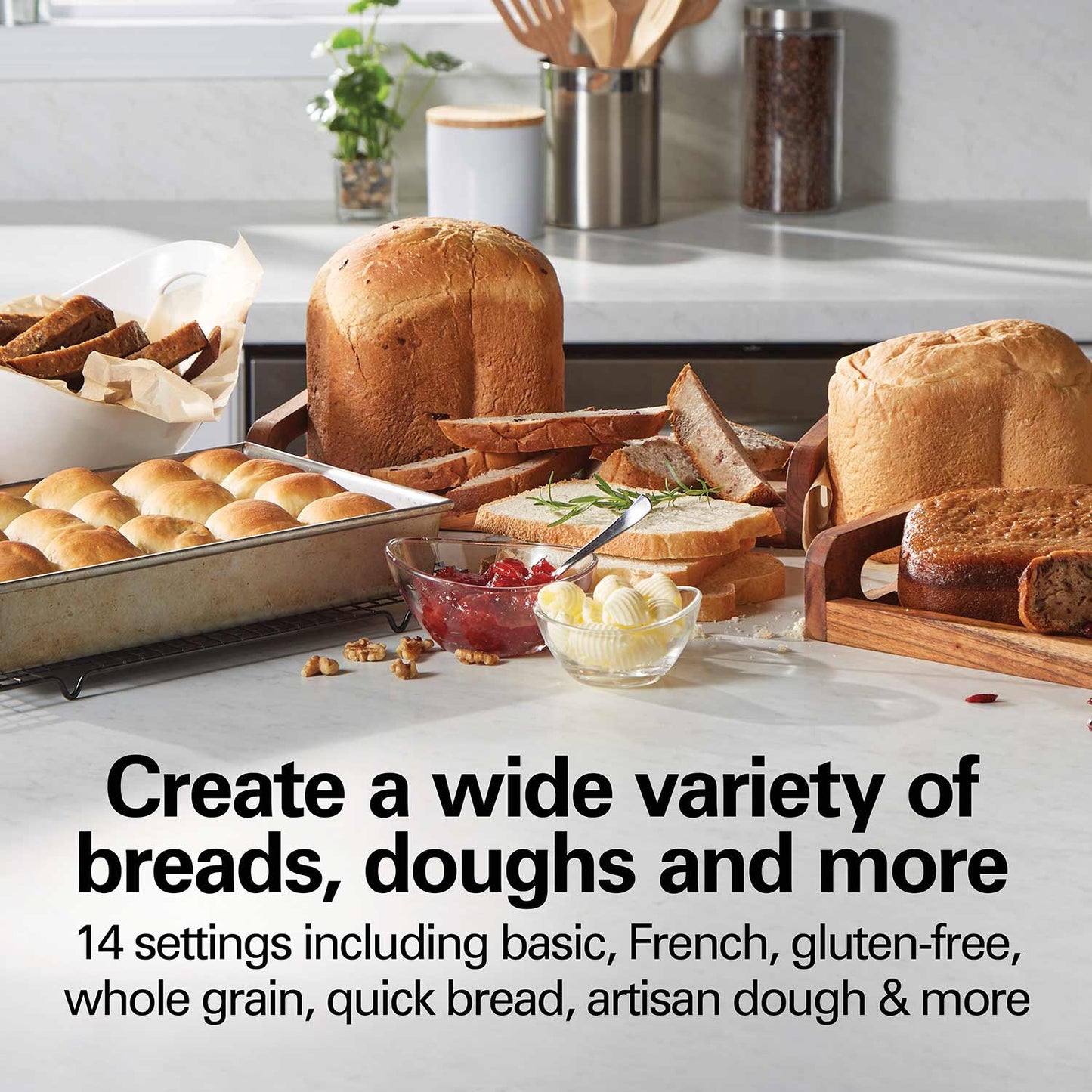 ARTISAN DOUGH & BREAD MAKER, STAINLESS STEEL