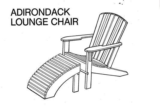 ADIRONDACK CHAIR, E-PLAN