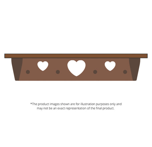 Heart Shelf 34-Inch, E-Plan