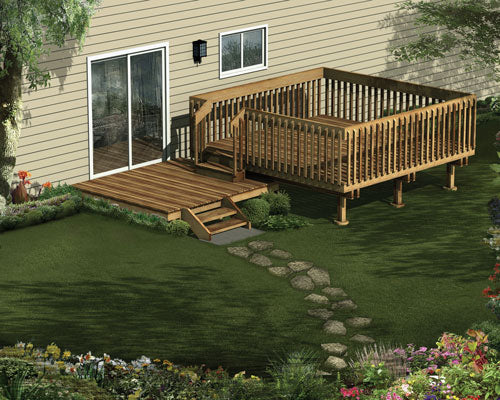 Sackette Split-Level Deck, E-Plan