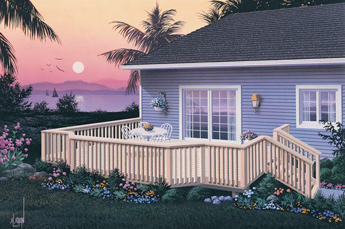 Boleyn Bay Deck With Railing, E-Plan