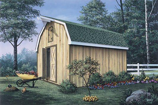 Marianna Barn Storage Shed, E-Plan