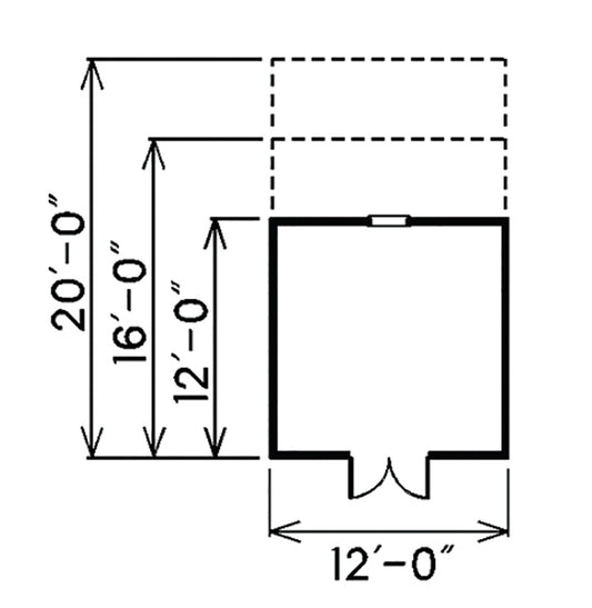 Marianna Barn Storage Shed, E-Plan