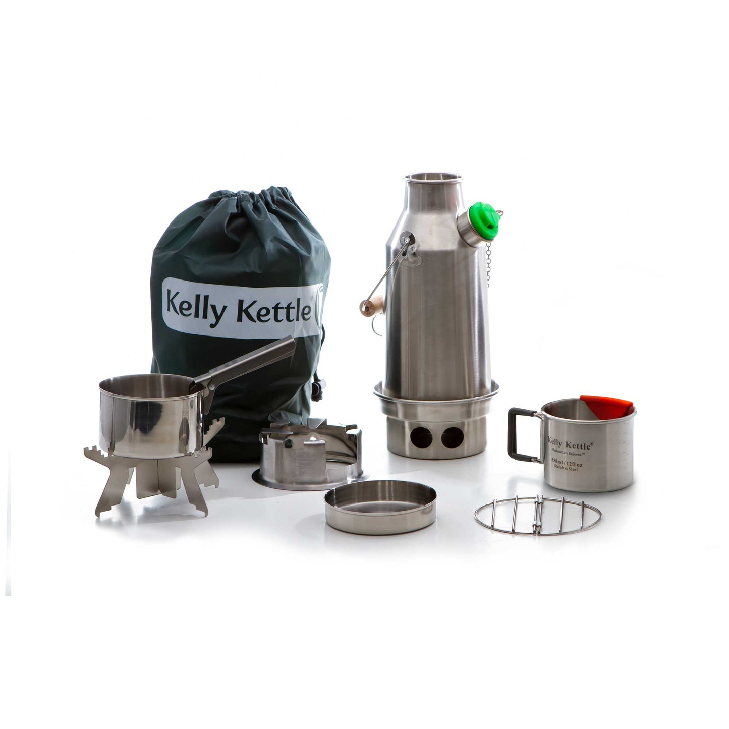 KELLY KETTLE® STAINLESS STEEL TREKKER KETTLE AND KIT