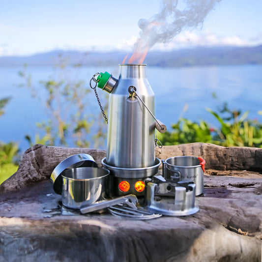 Kelly Kettle Stainless Steel Trekker Kettle and Kit