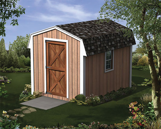 Norbert Mini Barn Storage Sheds, E-Plan