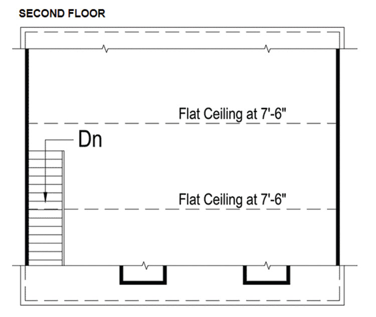 Taryn 2-Car Garage With Loft, E-Plan