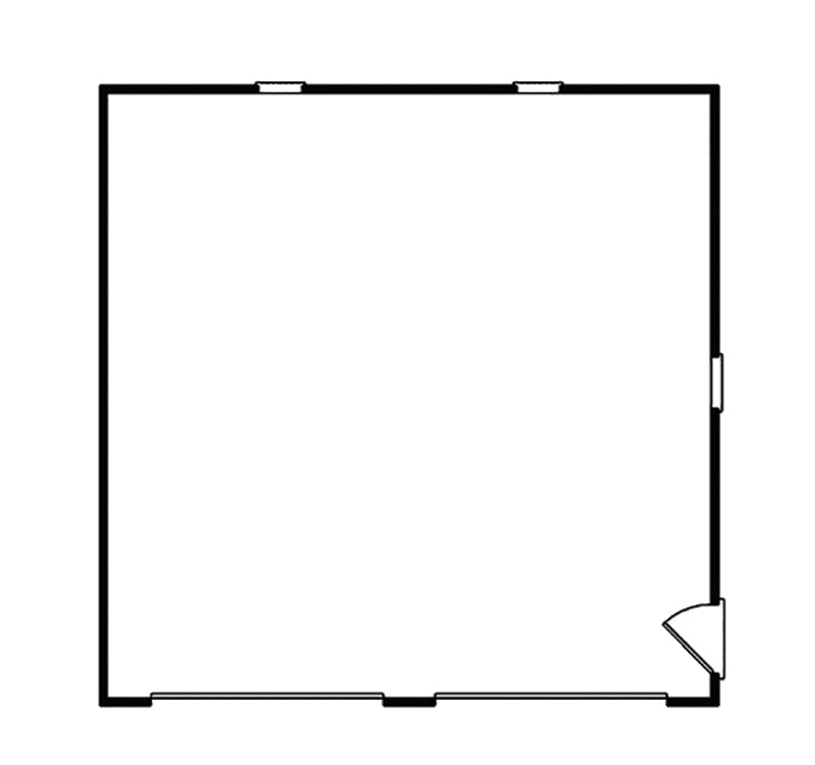 Wooster 2-Car Reverse Gable Garage, E-Plan