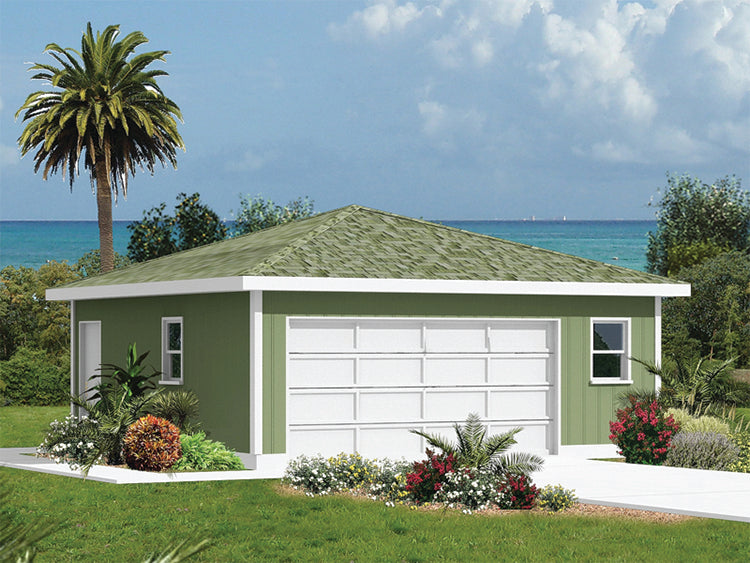 Lachelle Two-Car Garage, E-Plan