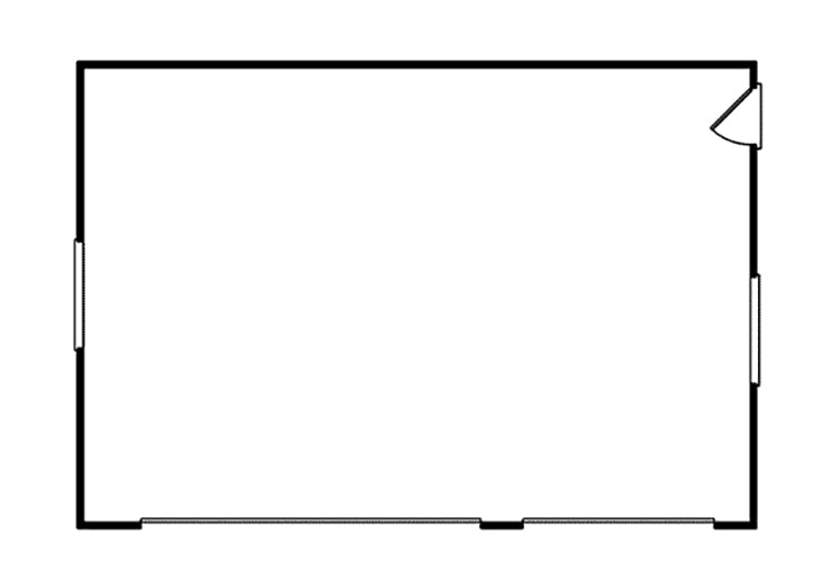 3-CAR GARAGE: 32x22, E-PLAN