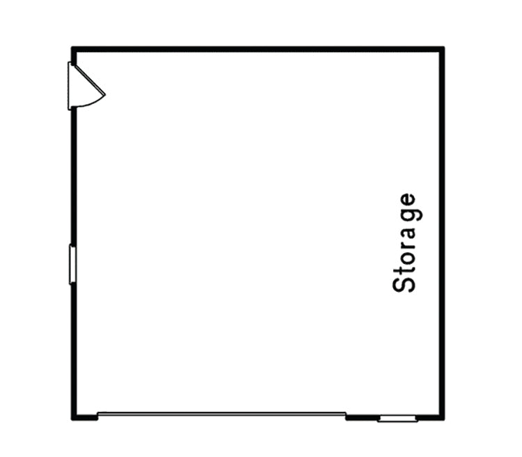 Koral 2-Car Garage With Storage, E-Plan