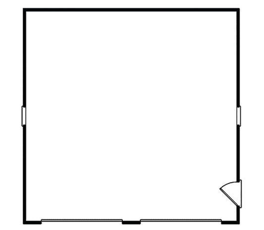 2-Car Victorian Garage, E-Plan