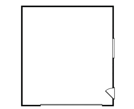 2-Car Garage With 8'-0" High Door, E-Plan