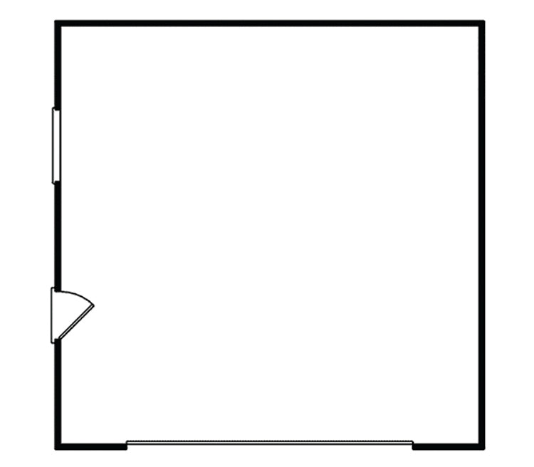 2-Car Western Style Garage, E-Plan