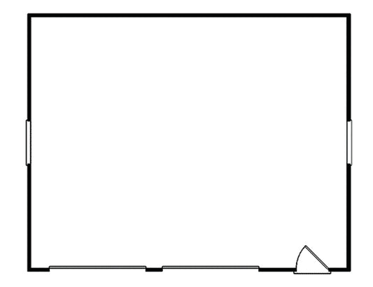 2 1/2-Car Western Style Garage, E-Plan