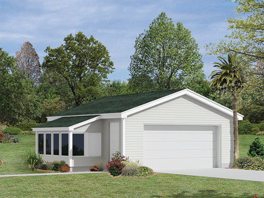 Katrina Garage With Greenhouse, E-Plan
