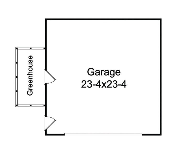 Katrina Garage With Greenhouse, E-Plan