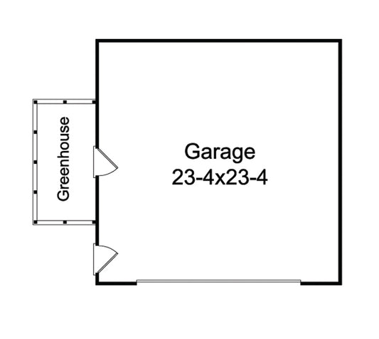 Katrina Garage With Greenhouse, E-Plan