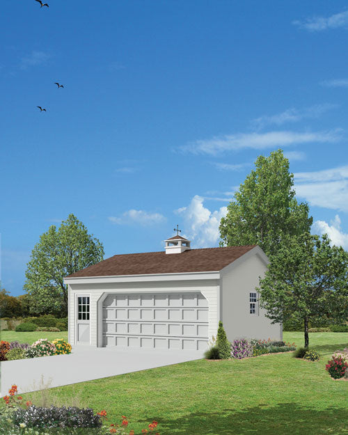 Jelena 2-Car Garage With Cupola, E-Plan