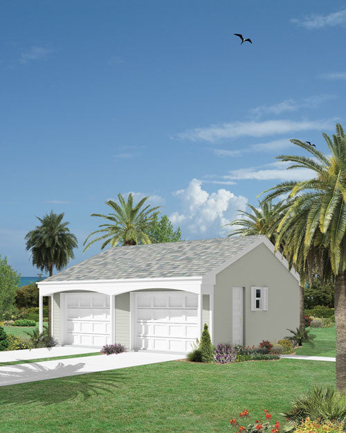 Willamina Reverse Gable 2-Car Garage, E-Plan