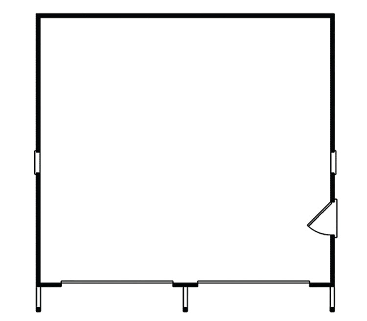 Willamina Reverse Gable 2-Car Garage, E-Plan