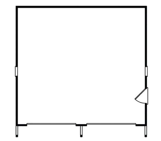 Willamina Reverse Gable 2-Car Garage, E-Plan