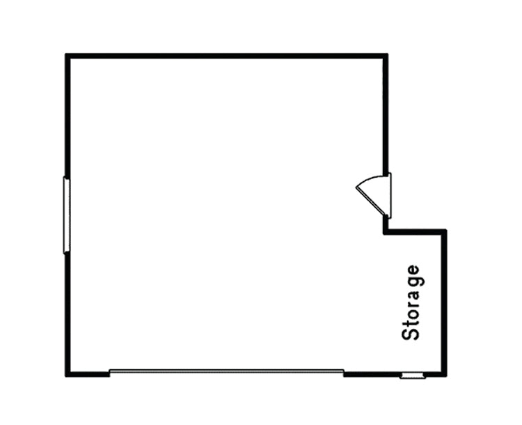Baldwin Place 2-Car Garage With Storage, E-Plan