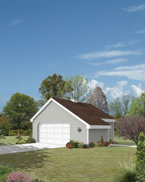 Baldwin Place 2-Car Garage With Storage, E-Plan