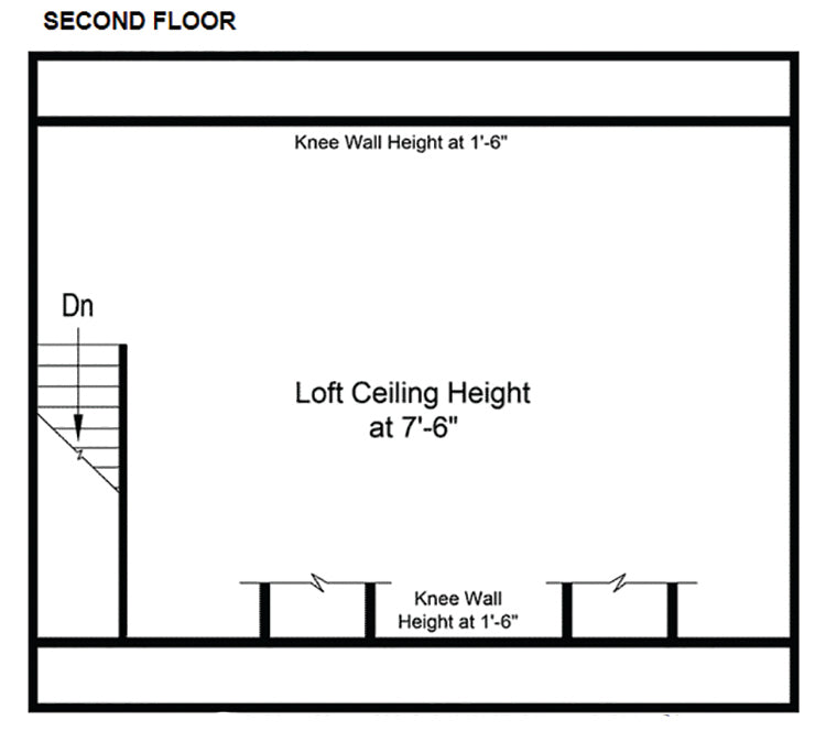 Tiara 2-Car Garage With Loft, E-Plan