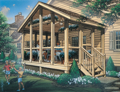 Autumn Breeze Screened Porch, E-Plan